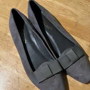 9west women's flat shoes color gray size 8M